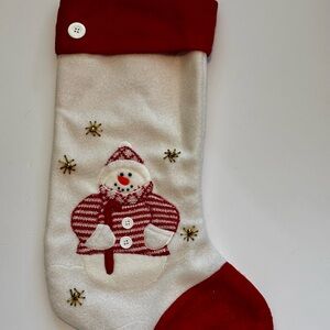 Festive Snowman Christmas Stocking